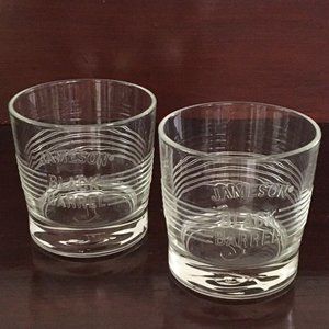NEW Jameson Black Barrel Set of 2 Lowball Irish Whiskey on the Rocks